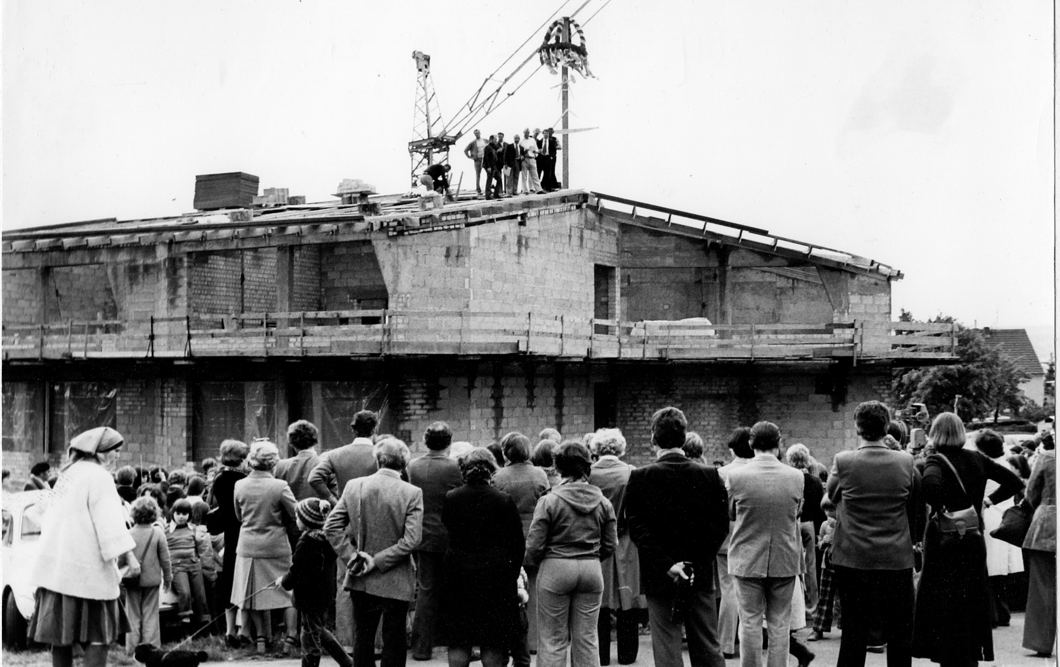 Richtfest Kleines Haus 1977